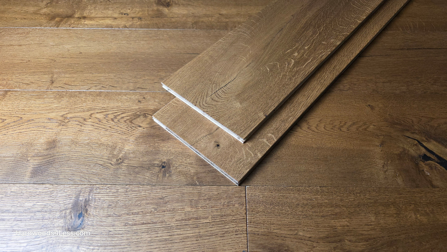 8 5/8" x 5/8" Engineered European Oak Beamline Hardwood Flooring