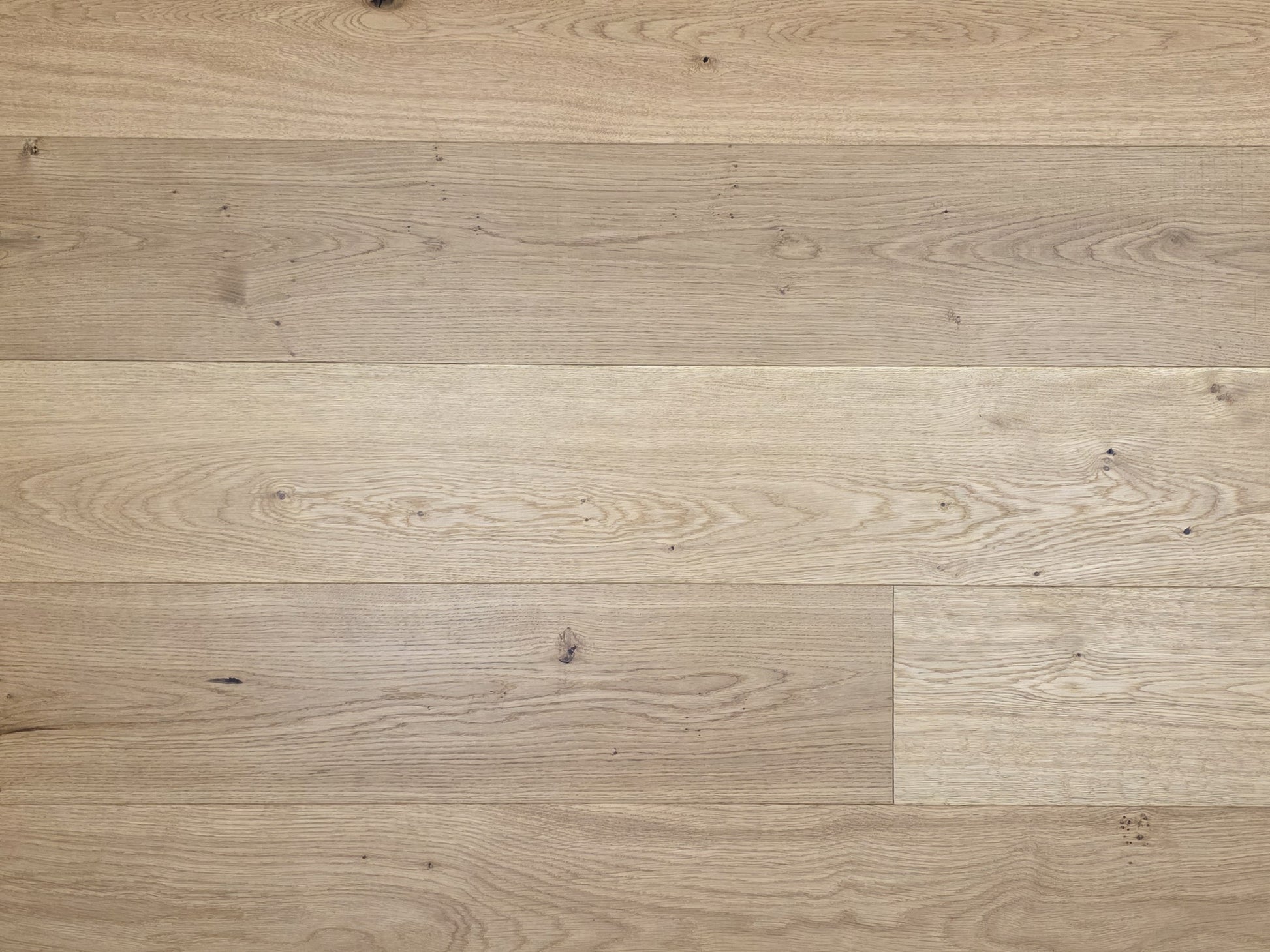 8 5/8" x 5/8" Engineered European Oak Buckwheat Hardwood Flooring close up