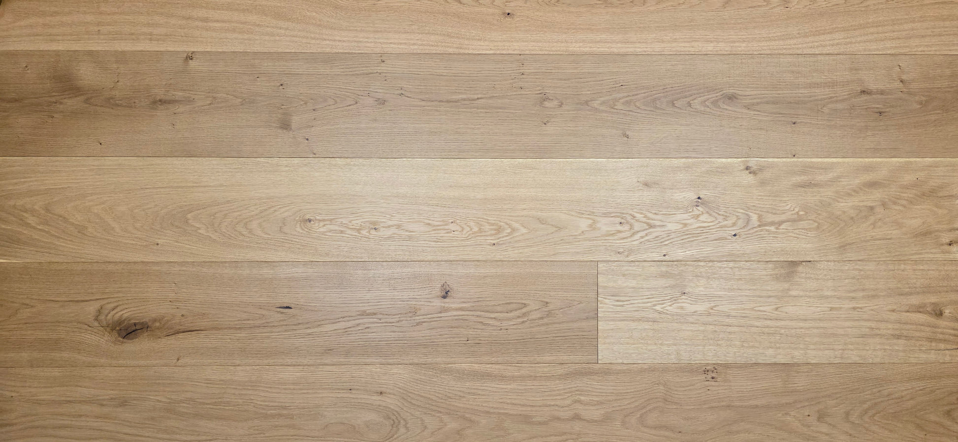 8 5/8" x 5/8" Engineered European Oak Buckwheat Hardwood Flooring wide close up