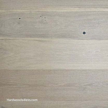 8 5/8" x 5/8" Engineered European Oak Granacci Hardwood Flooring. Close up.