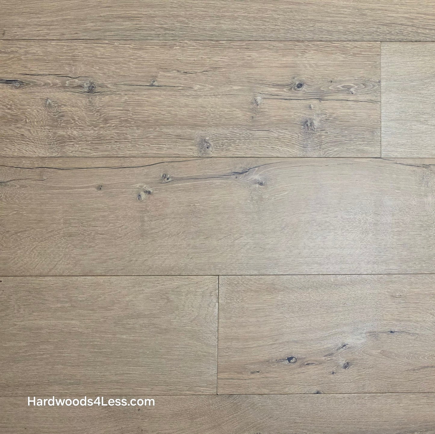 8 5/8" x 5/8" Engineered European Oak Highball Hardwood Flooring. Close up. 