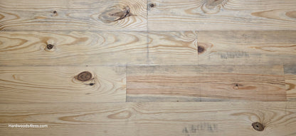 8 7/8" x 3/4" Unfinished Southern Yellow Pine Solid Flooring close up