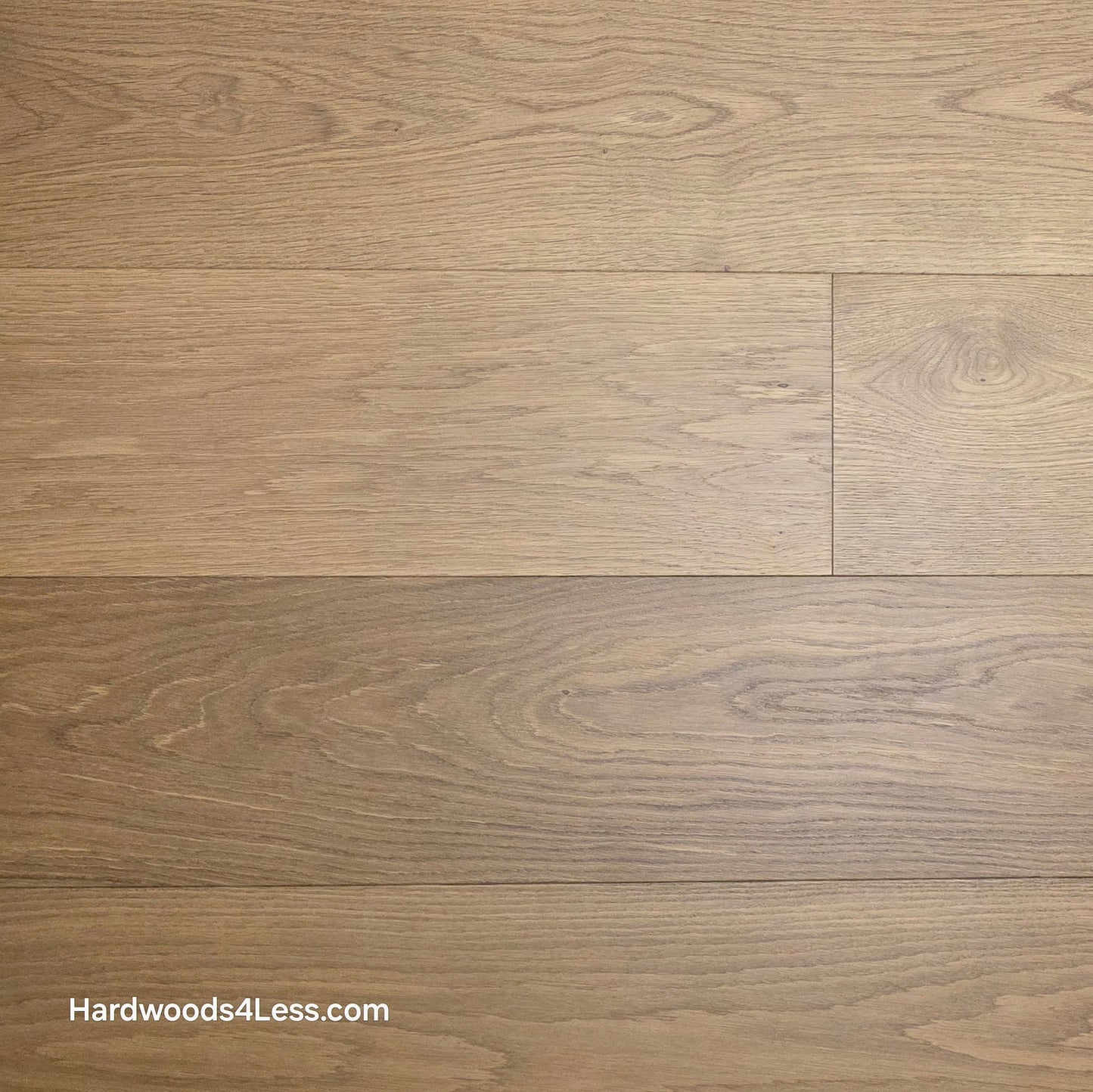 9 1/2" x 3/4" Engineered European Oak Albion Hardwood Flooring. Close up.