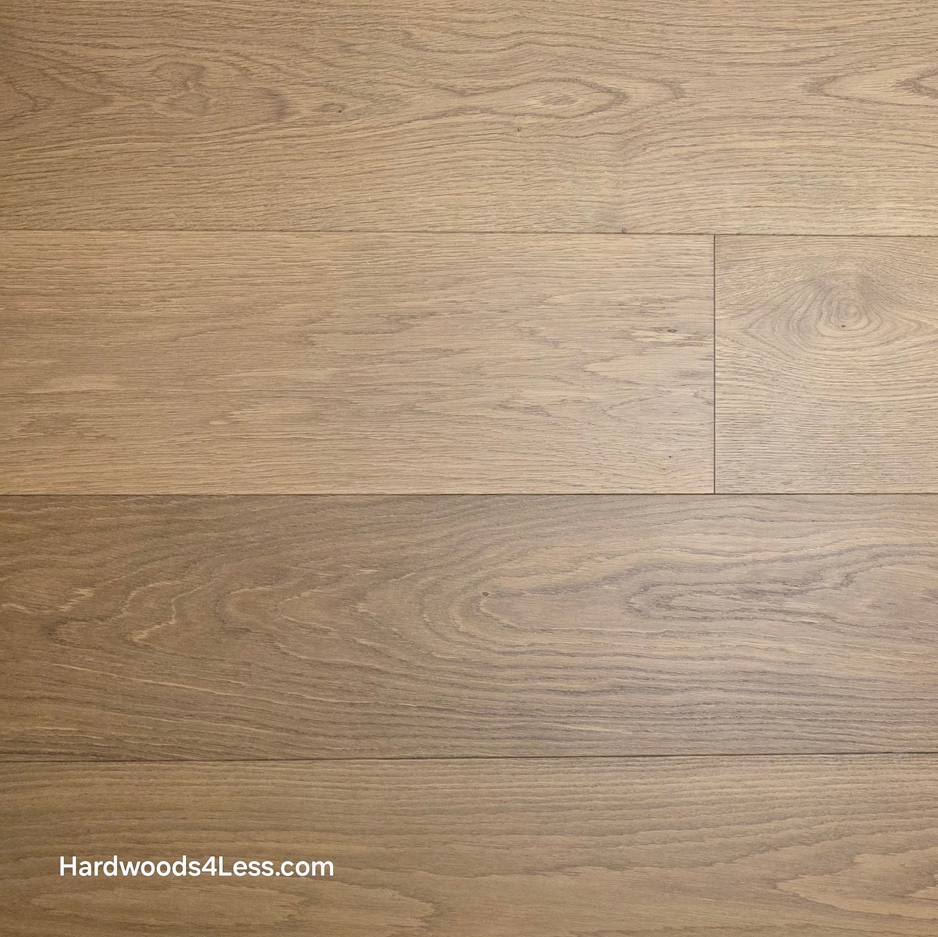 9 1/2" x 3/4" Engineered European Oak Albion Hardwood Flooring. Close up.