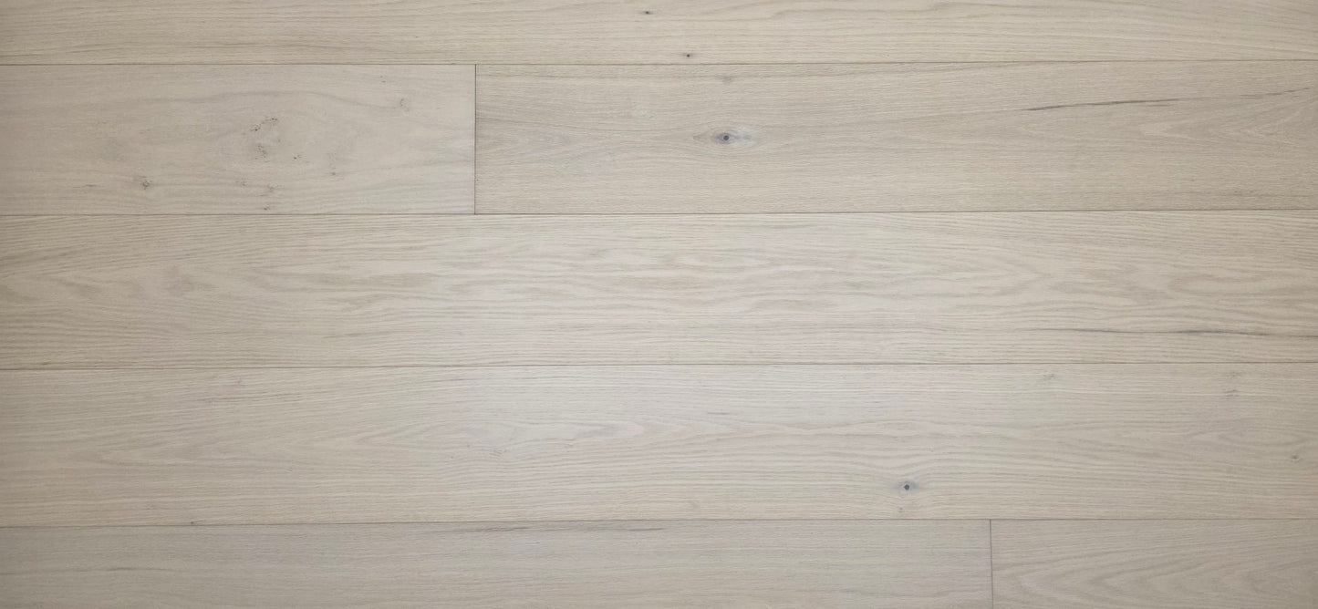 9 1/2" x 5/8" Engineered Red Oak Initium Hardwood Flooring wide close up