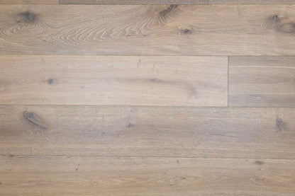 9 1/2" x 9/16" Engineered White Oak Atlas Hardwood Flooring close up. 