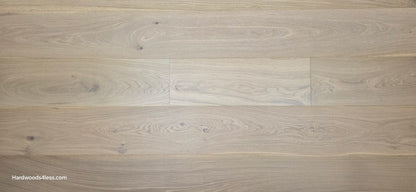 9 1/2" x 9/16" Engineered White Oak Daphne Hardwood Flooring close up