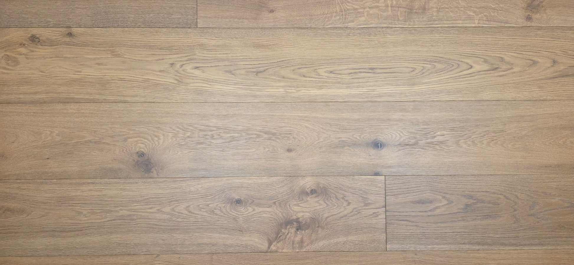 9 1/2" x 9/16" Engineered White Oak Oikos Hardwood Flooring Close up