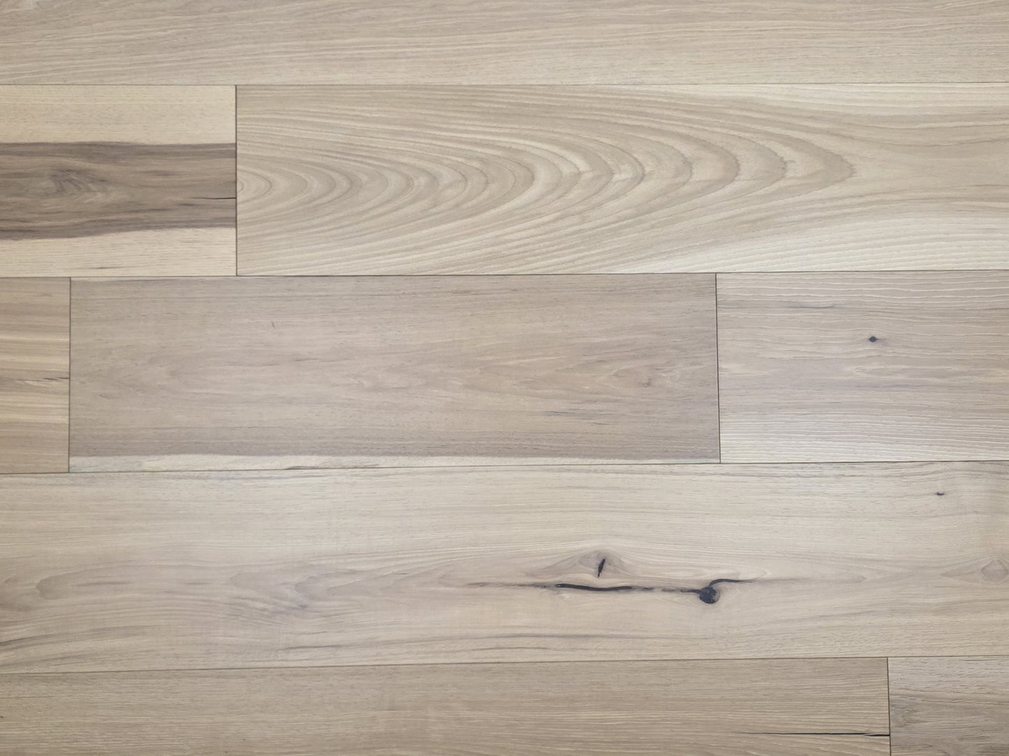 9 12 x 58 Engineered Hickory Chapman Hardwood Flooring very close up