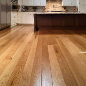 5" x 1/2" Engineered White Oak Ambra Stain Hardwood Flooring
