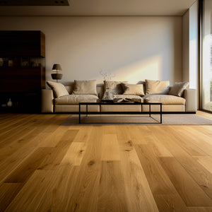 7" x 3/8" Engineered European White Oak Bianca Stain Hardwood Flooring