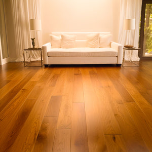 5" x 9/16" Engineered Elm Tobacco Stain Hand Scraped Hardwood Flooring
