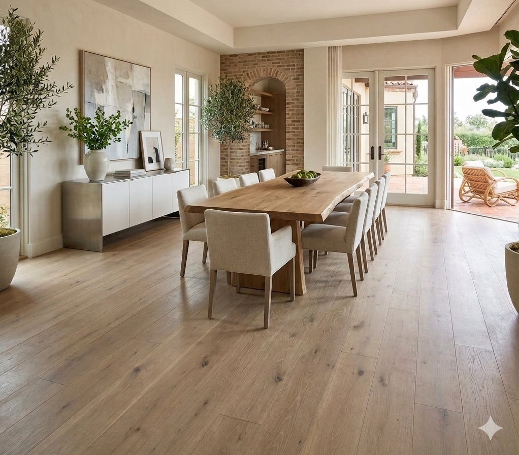 7 1/2" x 5/8" Engineered European White Oak Famous Grouse Hardwood Flooring