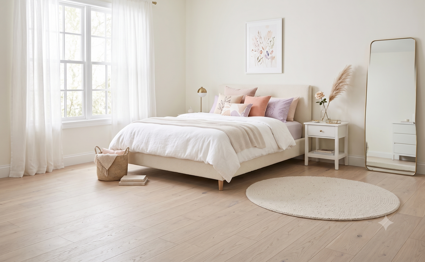 7 1/2" x 9/16" Engineered European White Oak Buchanan Hardwood Flooring