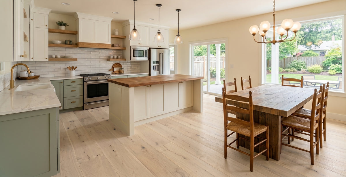 11 4/5" x 5/8" Engineered European Oak Sharona Hardwood Flooring