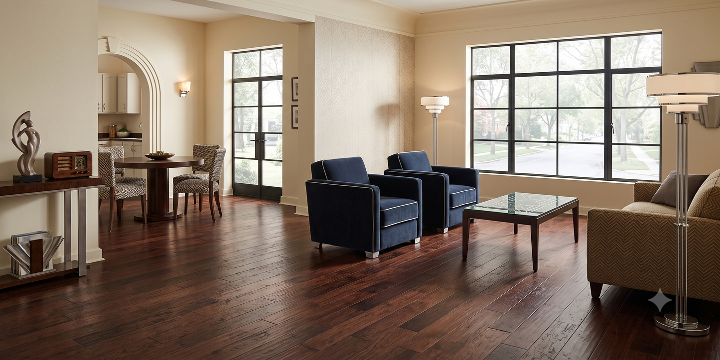 5" x 3/8" Engineered Hickory Jopa Hardwood Flooring
