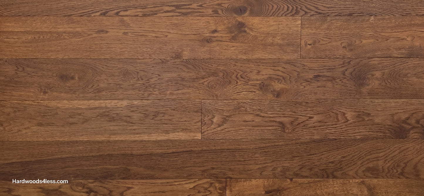 6 1/2" x 1/2" Engineered European White Oak Old Fashioned Hardwood Flooring