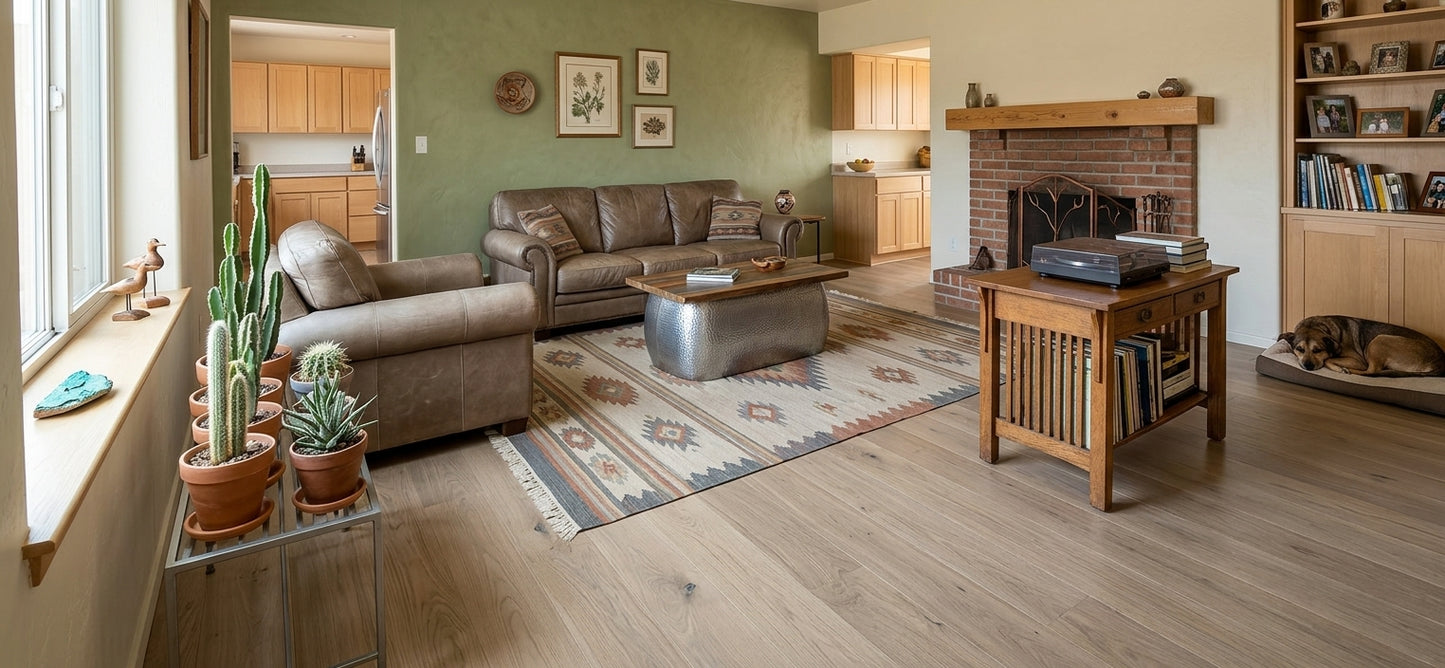 8.11" x 7/16" Modernized Engineered European Oak Gropius Hardwood Flooring