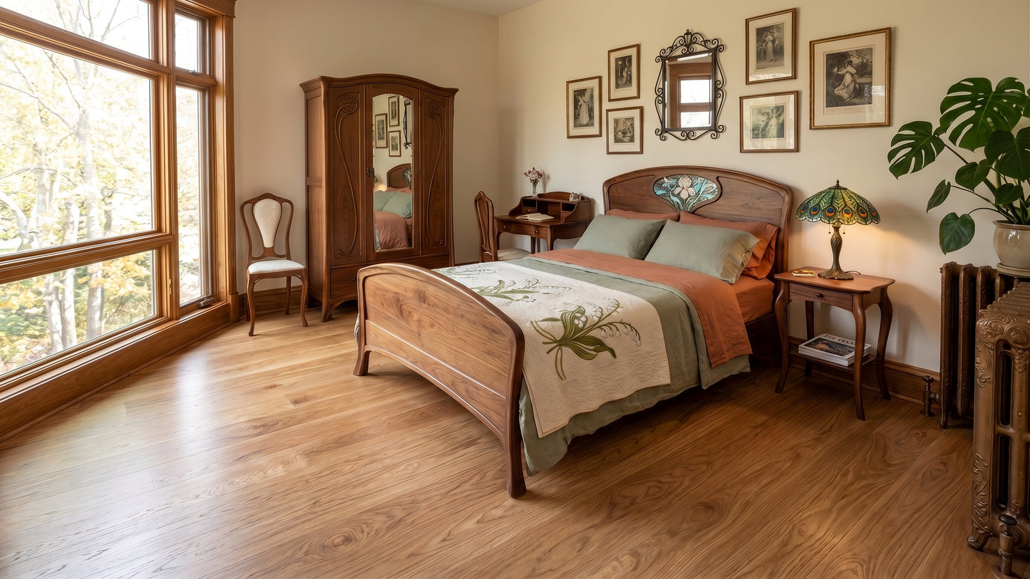 8.11" x 7/16" Modernized Engineered European Oak Wright Hardwood Flooring