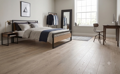 7 1/2" x 9/16" Engineered European White Oak Dalmore Hardwood Flooring