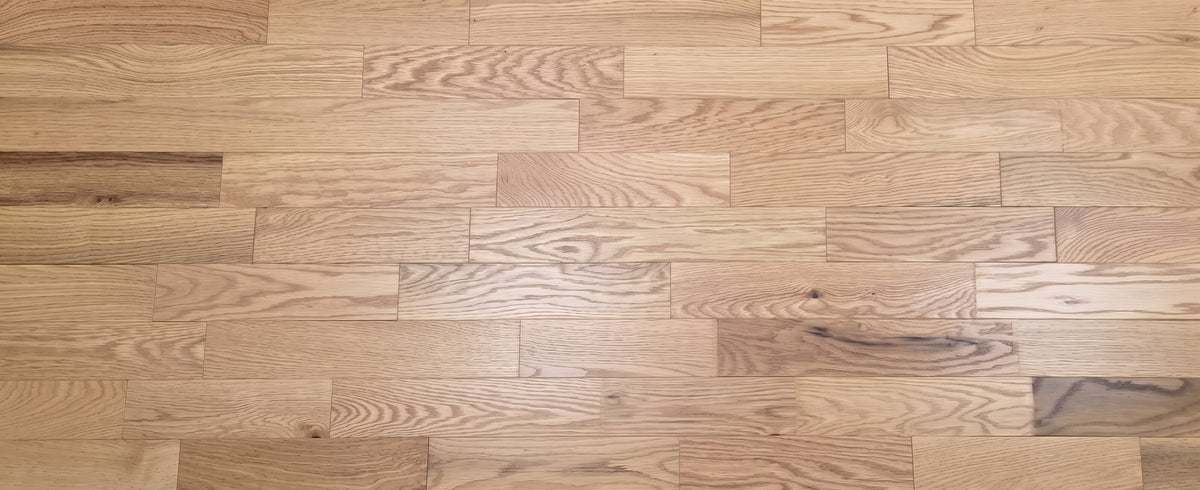 4" x 3/4" Solid Red Oak Natural Rustic Shorts Hardwood Flooring