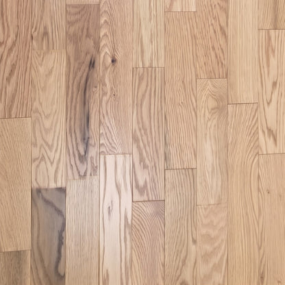 2 1/4" x 3/4" Solid Red Oak Natural Rustic Shorts Hardwood Flooring