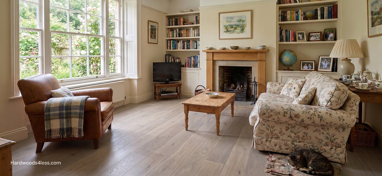 10.67" x 7/16" Modernized Engineered European Oak Foster Hardwood Flooring