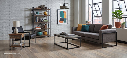 7" x 9/16" Engineered Brazilian Oak Mist Hardwood Flooring