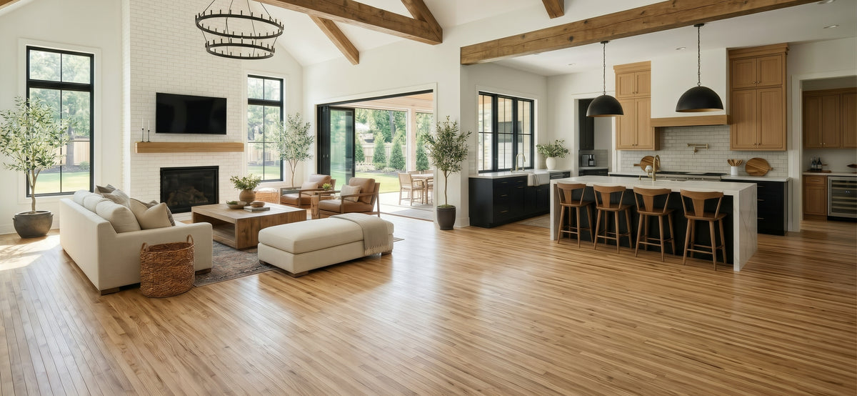 2 1/4" x 3/4" White Oak Natural Hardwood Flooring *Builder Grade*