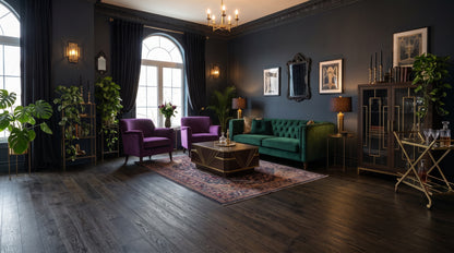 3 1/4" x 3/4" Solid White Oak Charcoal Hardwood Flooring