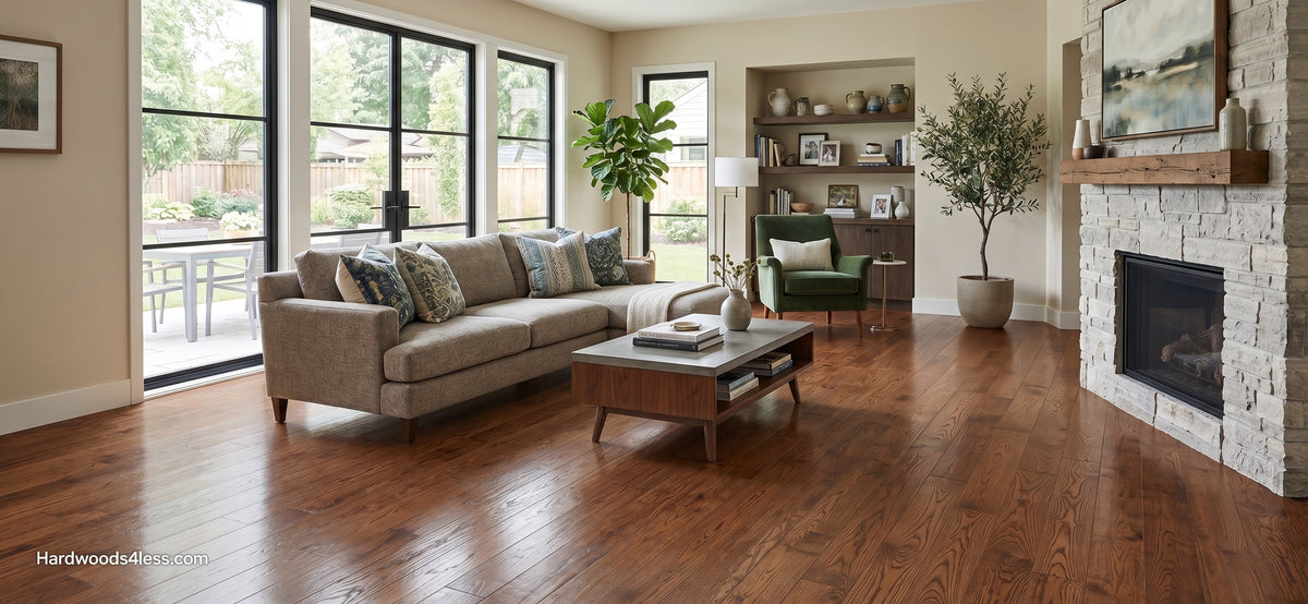 3 1/4" x 3/4" Red Oak Butterscotch Common & Better Hardwood Flooring