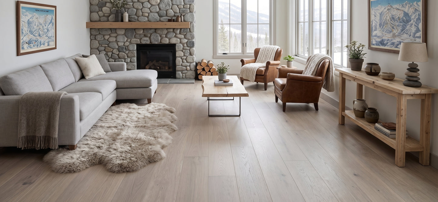 8.11" x 7/16" Modernized Engineered European Oak Corbusier Hardwood Flooring