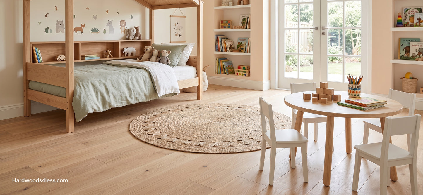 8.66" x 5/8" Engineered European Oak Pismo Stain Hardwood Flooring