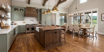 7 1/2" x 1/2" Engineered Antique Hickory Wimberly Stain Hardwood Flooring
