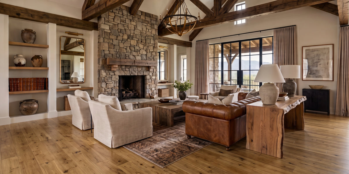 5" x 3/4" Solid European White Oak Cashew Hardwood Flooring
