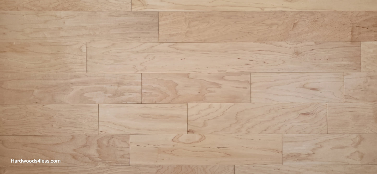5 3/8" x 3/8" Engineered Maple Natural Hardwood Flooring