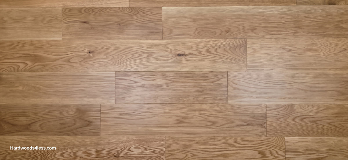 7" x 1/2" Engineered White Oak Natural Hardwood Flooring *Builder Grade*