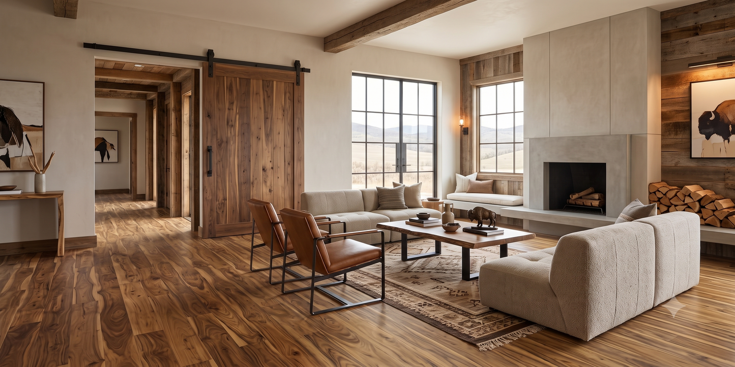 5" x 1/2" Engineered Acacia Aqua Hardwood Flooring