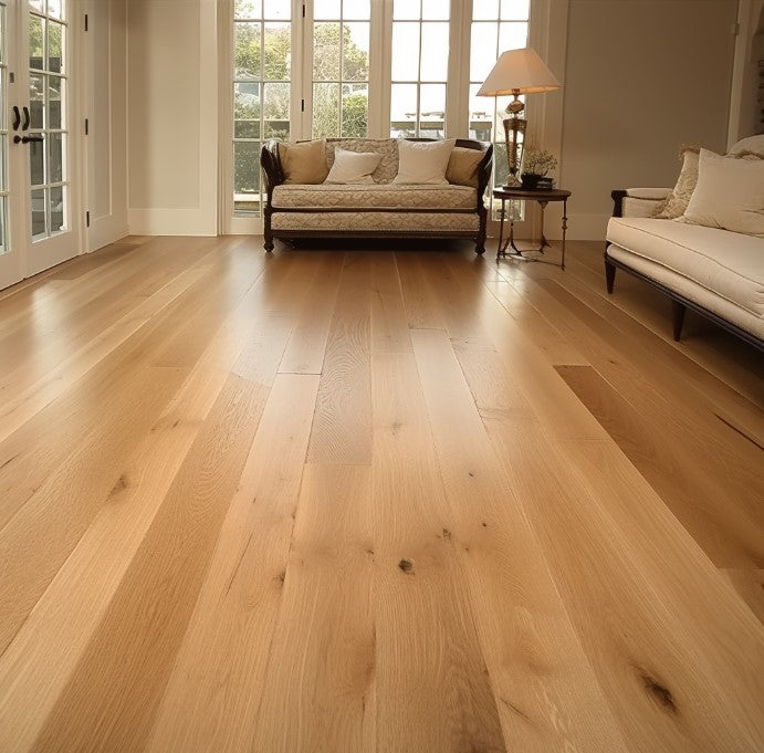 8.66" x 5/8" Engineered European Oak Guadalupe Stain Hardwood Flooring