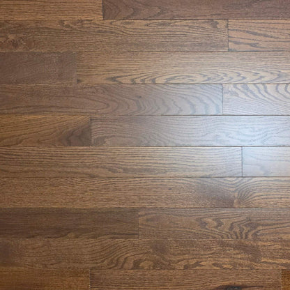 3 1/4" x 3/4" Oak Auburn Hardwood Flooring close up.