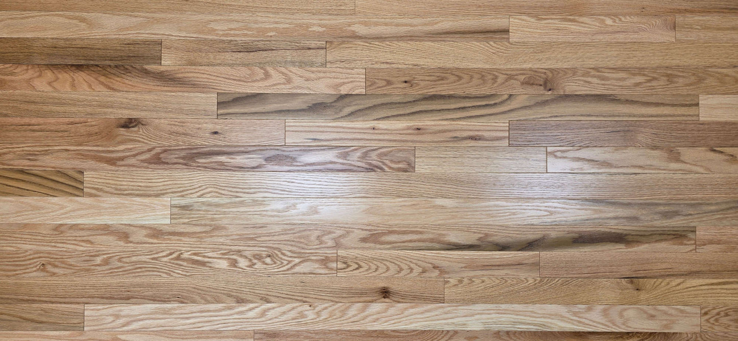 2 1/4" x 3/4" Red Oak Natural Common & Better Hardwood Flooring