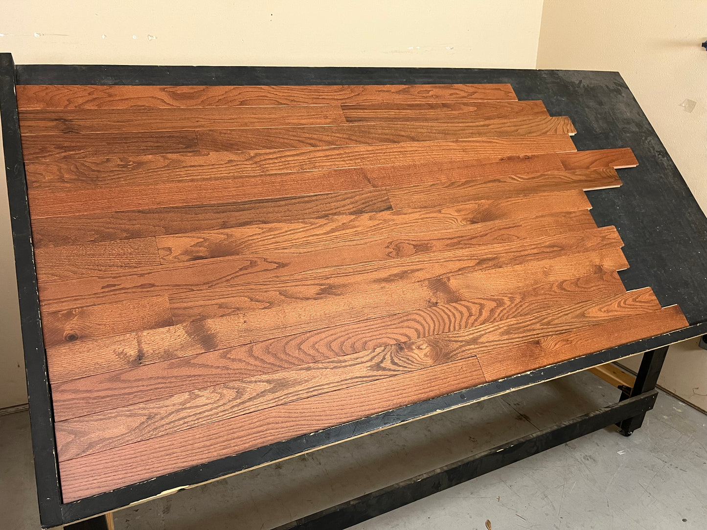 3 1/4" x 3/4" Solid Oak Gunstock Hardwood Flooring