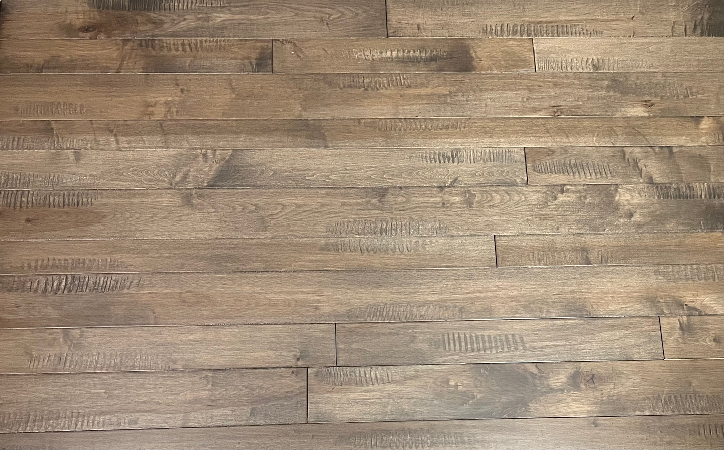 3 1/4", 4", 5" Mixed Width Engineered Maple Dark Forest Hardwood Flooring