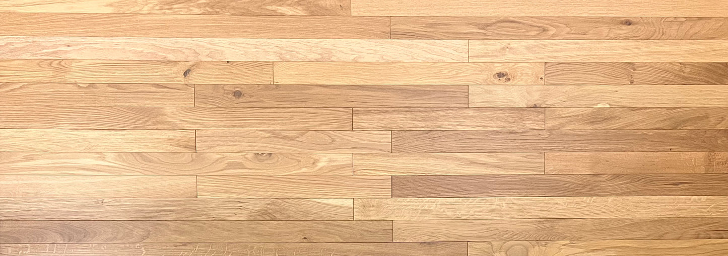 2 1/4" x 3/4" White Oak Natural Hardwood Flooring