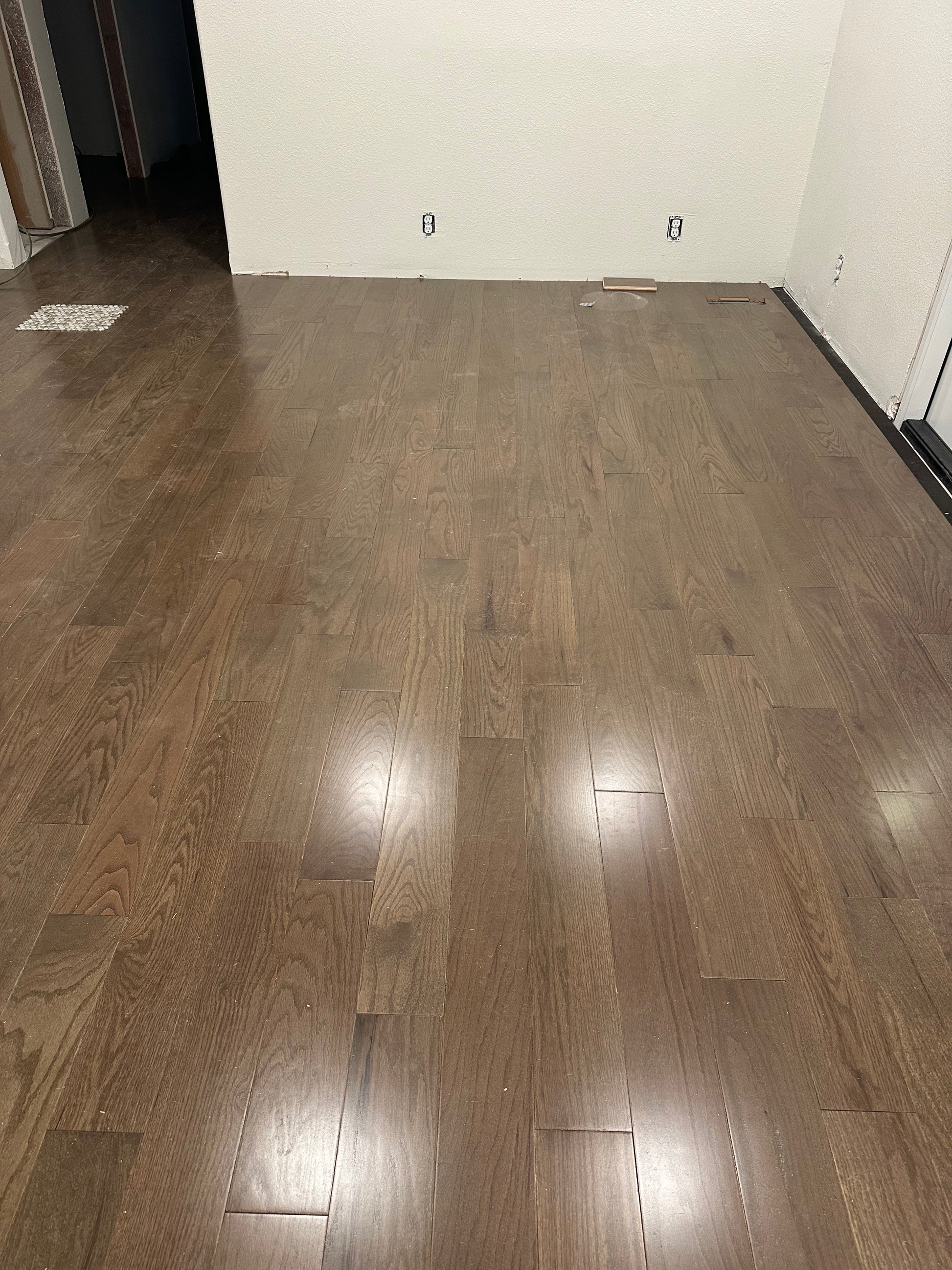 Red oak hardwood flooring