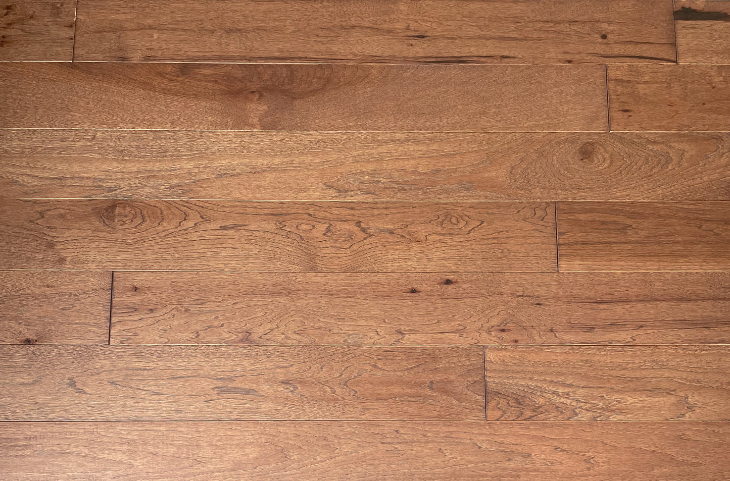 5" x 3/4" Solid Hickory Vermillion Stain Prefinished Hardwood Flooring