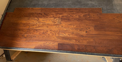 5" x 9/16" Engineered Elm Tobacco Stain Hand Scraped Hardwood Flooring