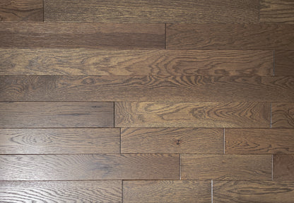 3 1/4 x 3/4 Solid Red Oak Woodland Stain Prefinished Hardwood Flooring