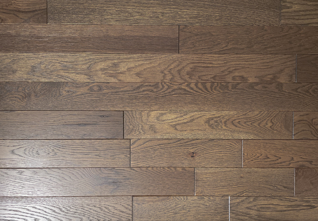 3 1/4 x 3/4 Red Oak Woodland Stain Prefinished Hardwood Flooring