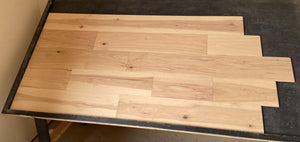 7.4" x 1/2"  Engineered Hickory Pewter Stain Hardwood Flooring